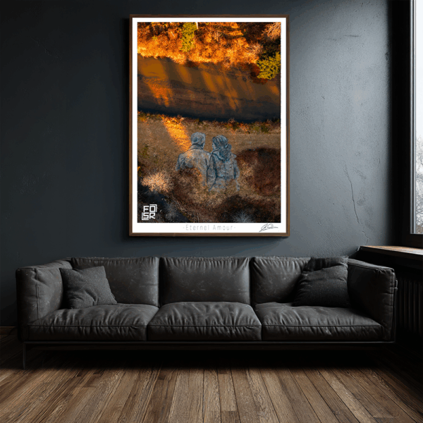 Œuvre "Éternel Amour" de FOSR – création contemporaine de land art, vue artistique.
