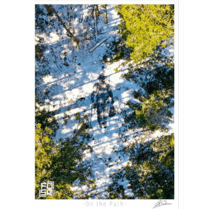 Œuvre "On the Path" de FOSR – création contemporaine de land art, vue artistique aérienne.